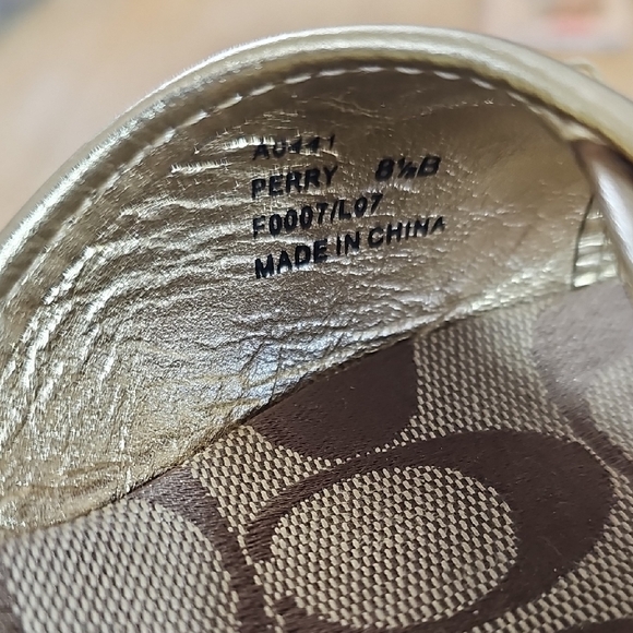 Coach Women's Brown Wedge Sandals - Picture 12 of 14